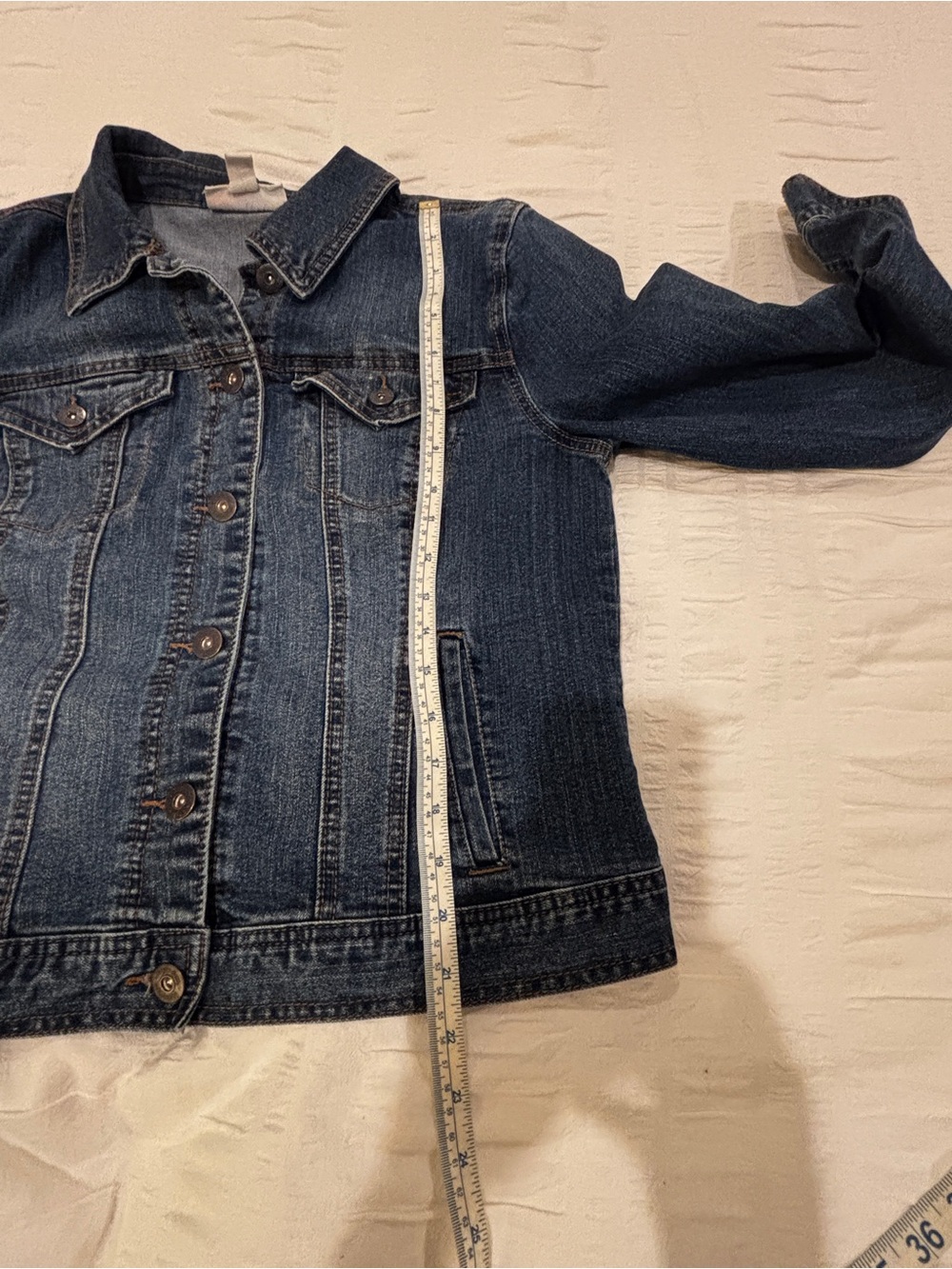 Style & Co. Classic Dark Blue Denim Jacket - Picture 7 of 9